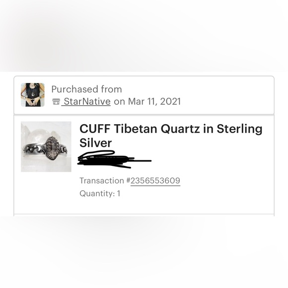 Tibetan Quartz Cuff Star Native - Picture 6 of 6